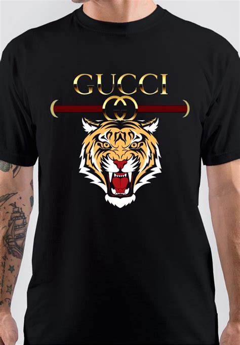 t shirt gucci nera donna gatto|Gucci Tiger T.